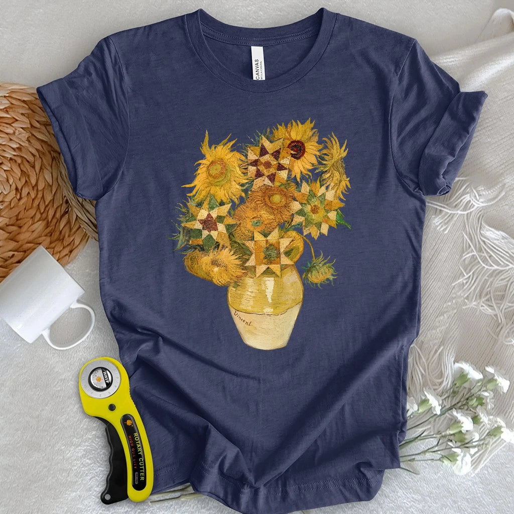 Vincent’s Quilt Star Sunflowers T-shirt
