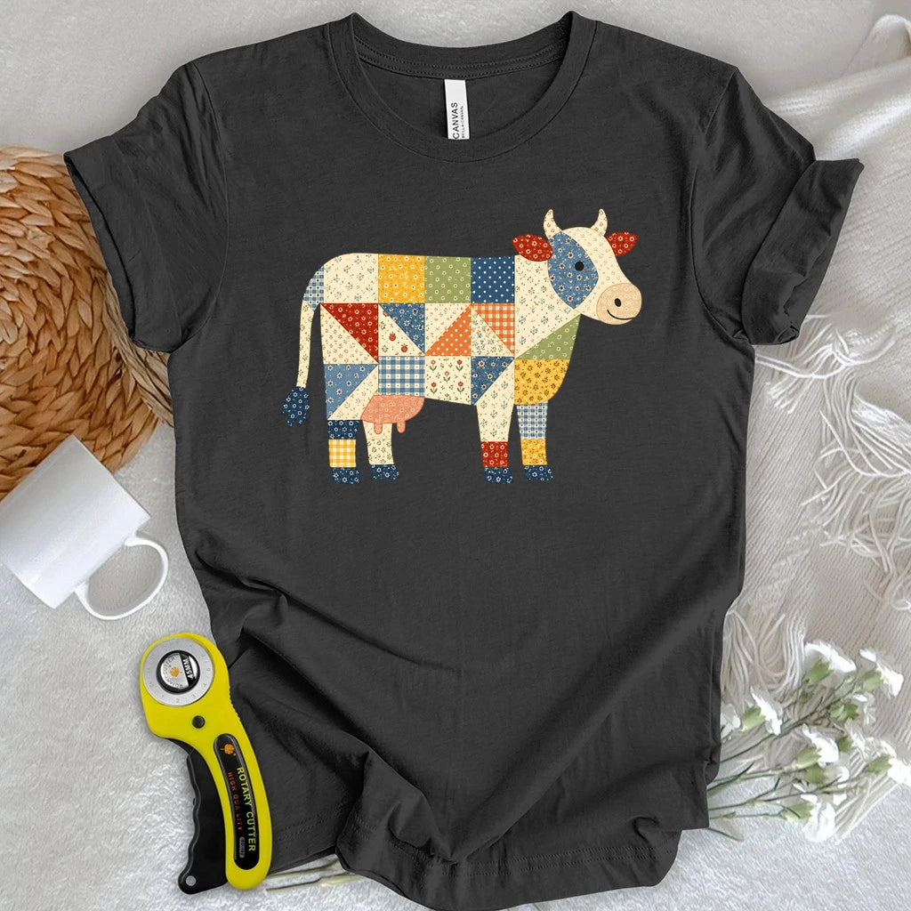 Patchwork Moo T-shirt