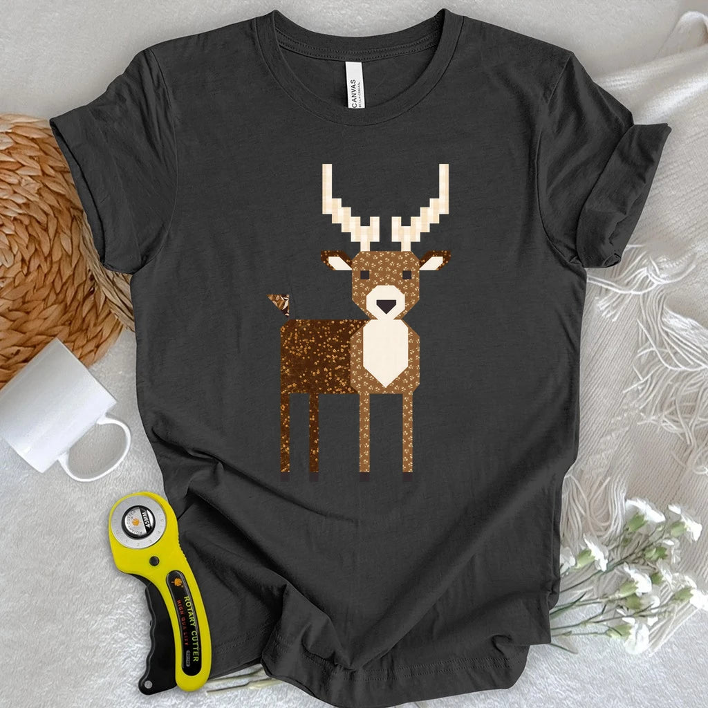 Patchwork Deer T-shirt