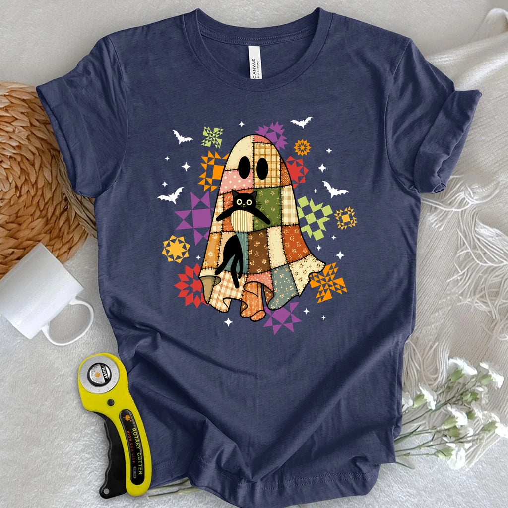 Cat & Patchwork T-shirt