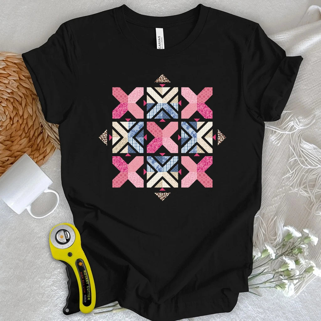 Criss Cross Patchwork T-shirt