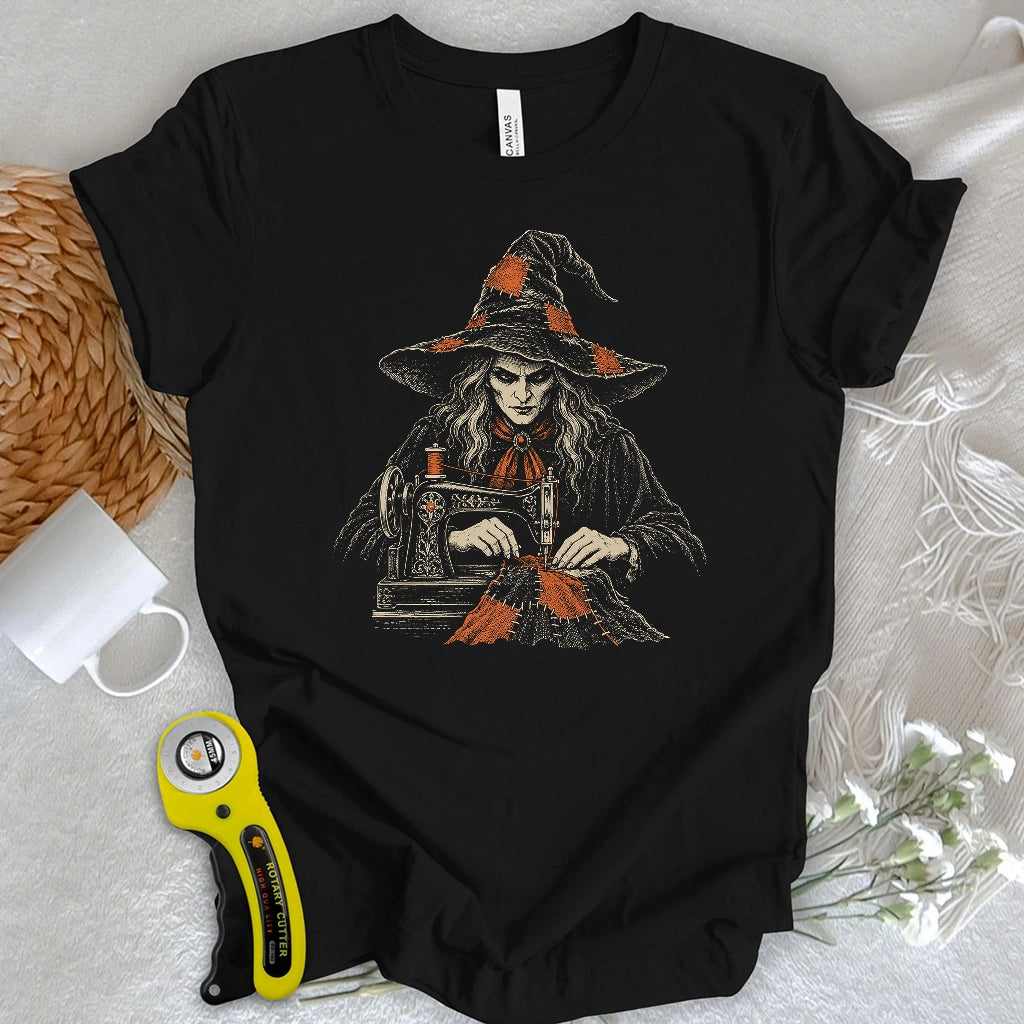 Midnight Quilt Witch T-shirt