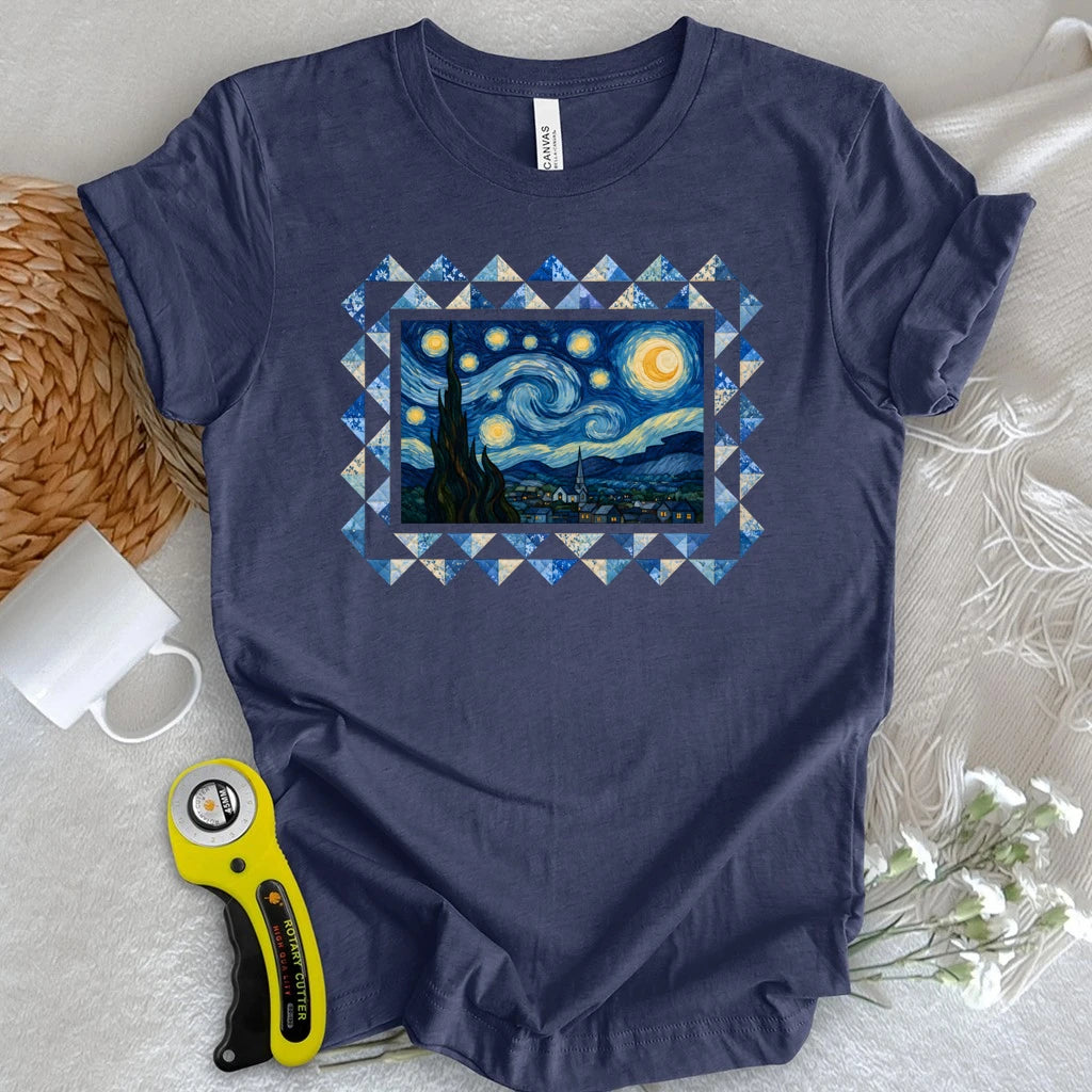 Starry Night Quilt T-shirt