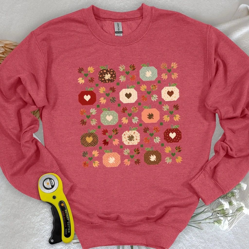 Autumn Patchwork Quilt Sweatshirt