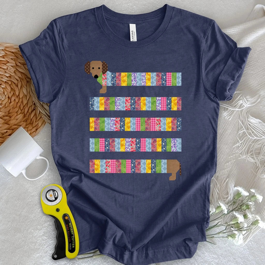 Patchwork Dachshund T-shirt