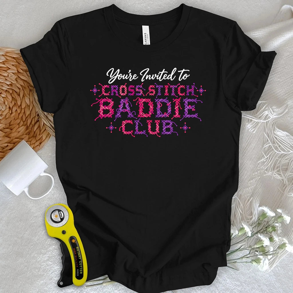 Cross Stitch Baddie Club T-shirt