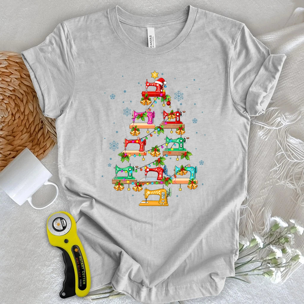 Merry Stitchmas Sewing Tree T-shirt