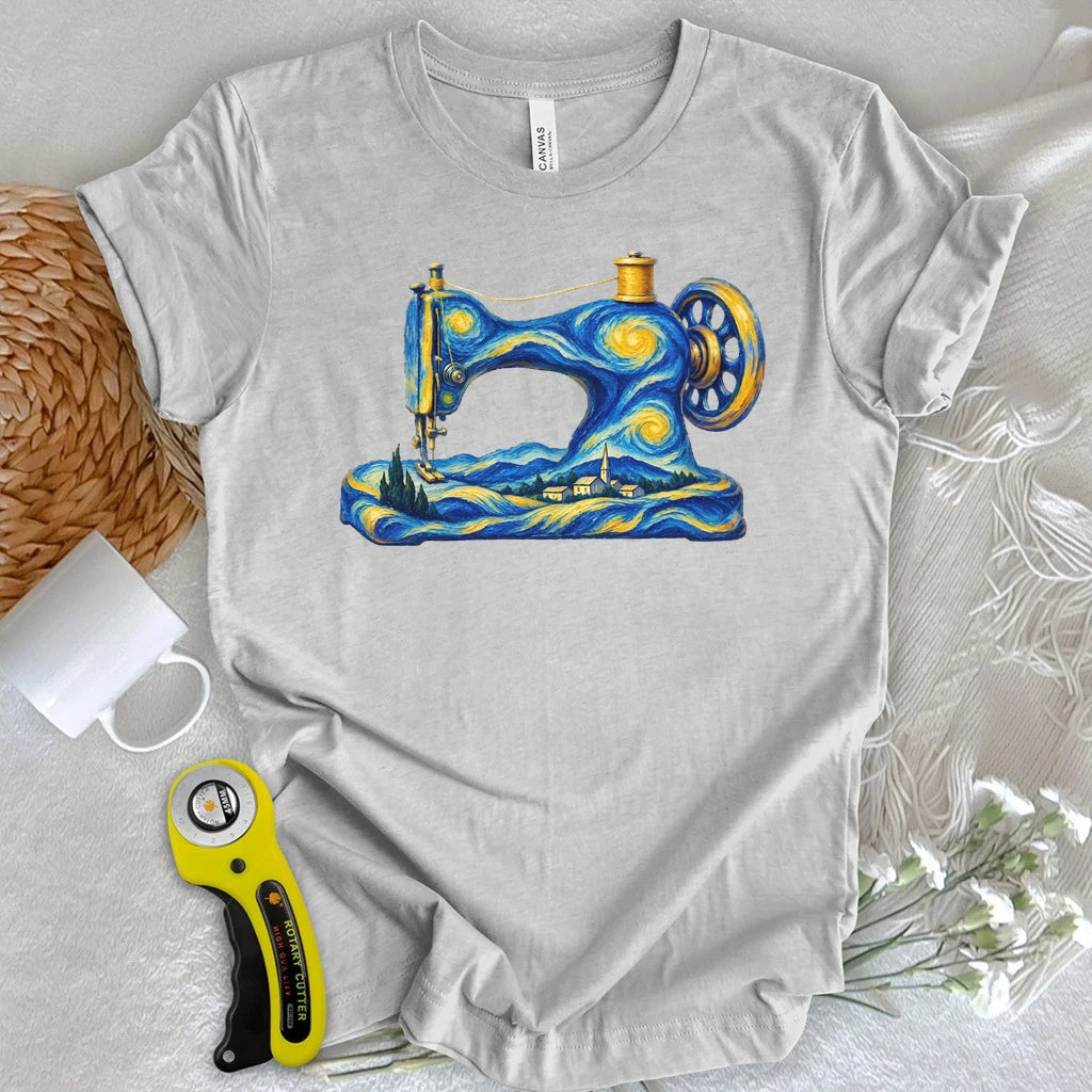 Starry Night Sewing Machine T-shirt