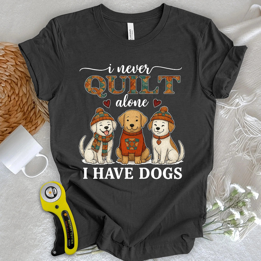 Quilting with Paws T-shirt