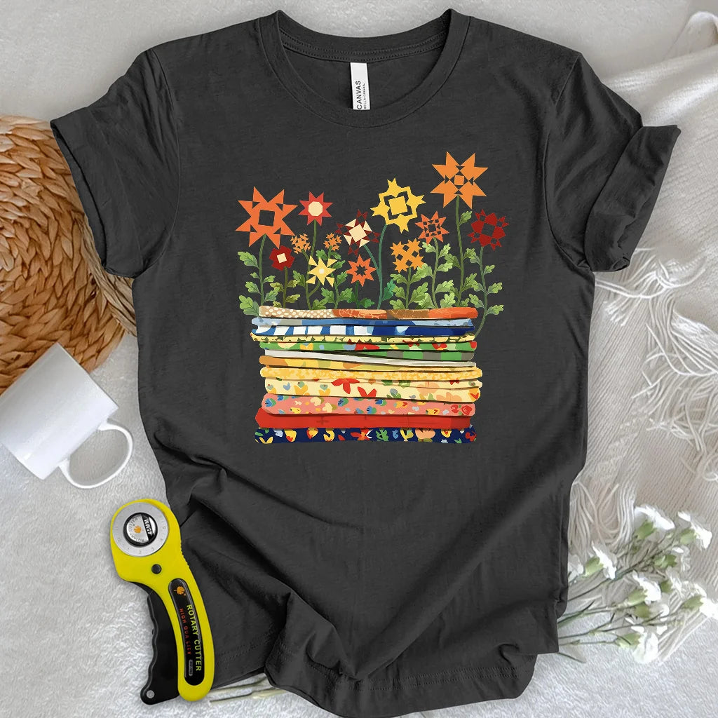 Where Quilts Bloom T-Shirt