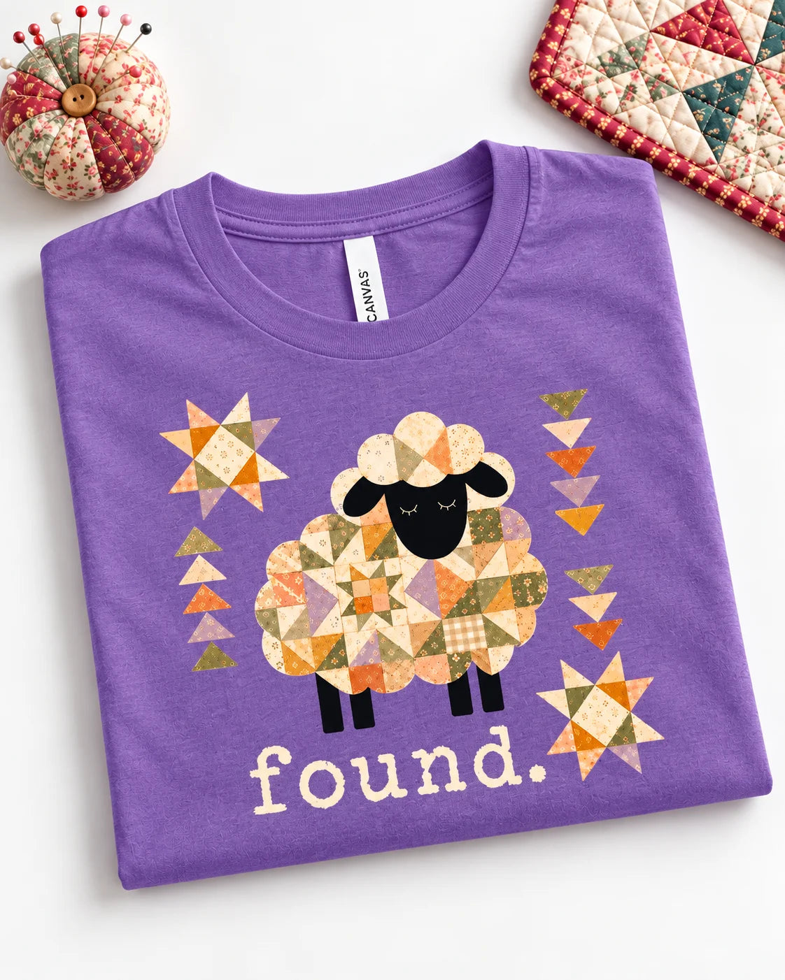 Maglietta Psalm 23 Patchwork Sheep