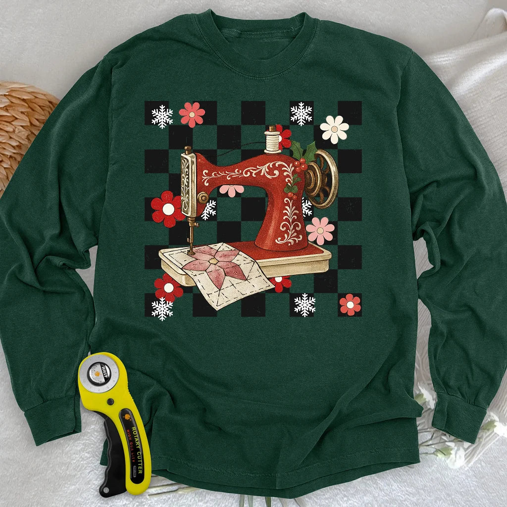 Holly Jolly Sticker Langarm-T-Shirt