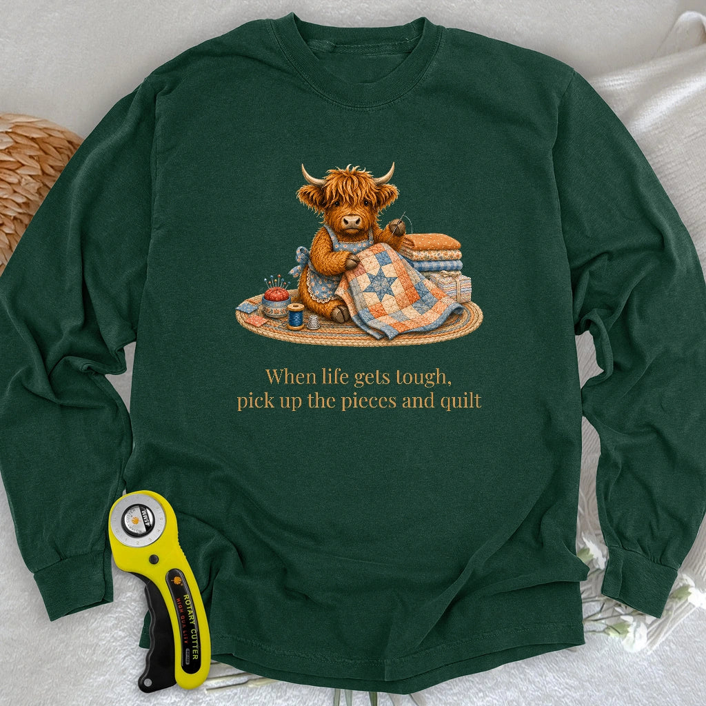 Pieces and Quilt Long Sleeve T-shirt