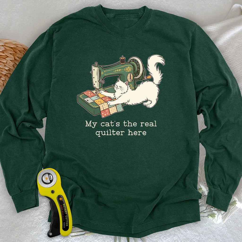The Purrfect Seamstress Long Sleeve T-shirt