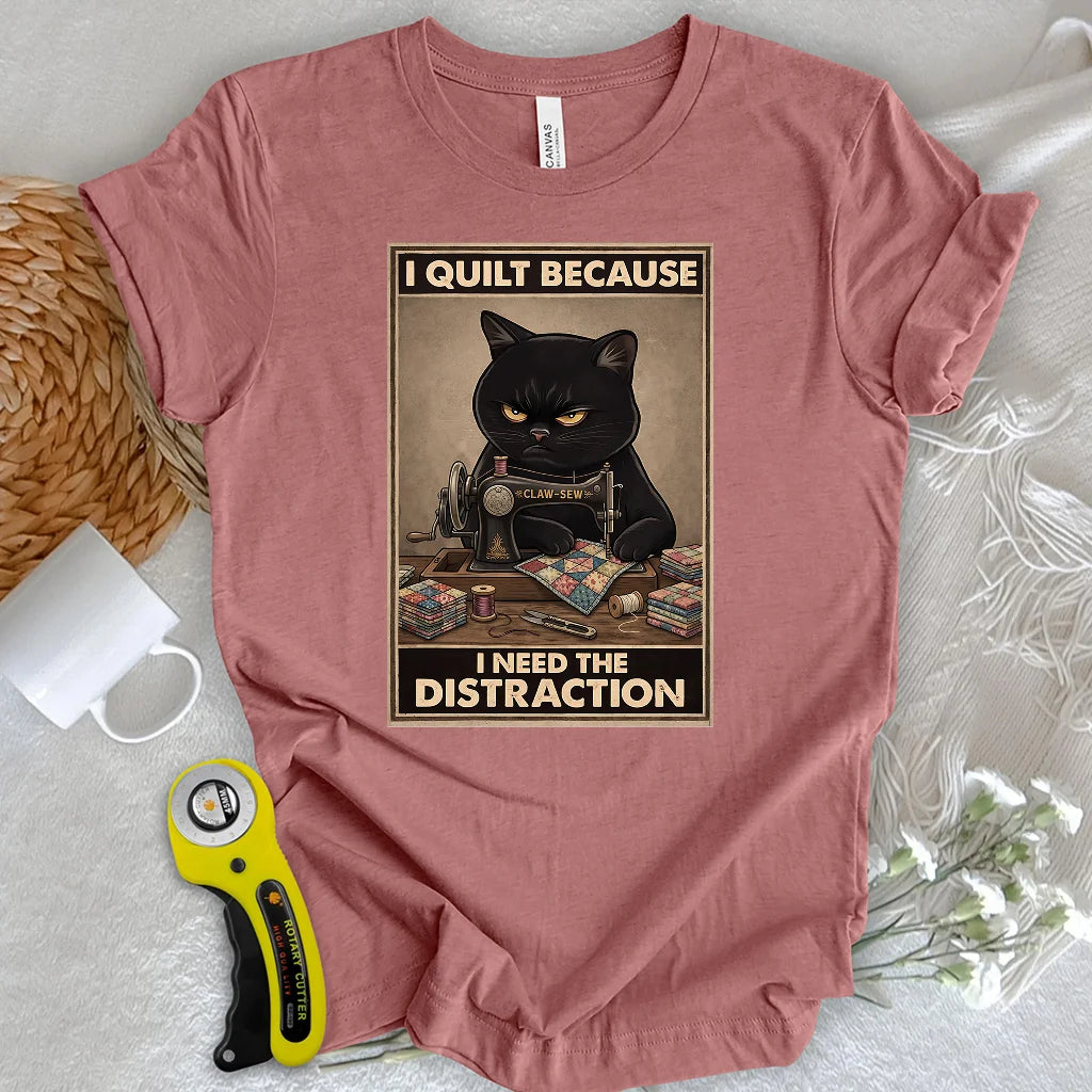 T-shirt « Ne dérangez pas la quilteuse »