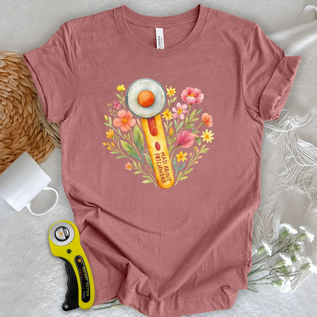 T-shirt coupe fleurie