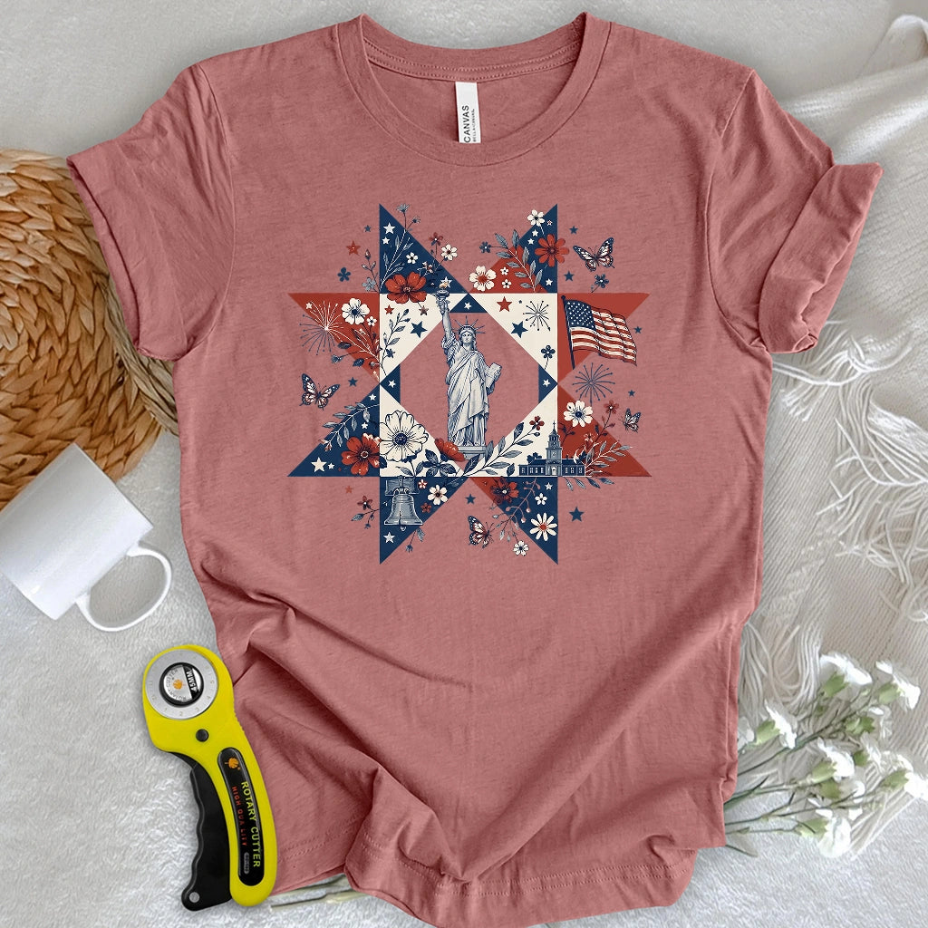 Liberty Star Quilt T-shirt