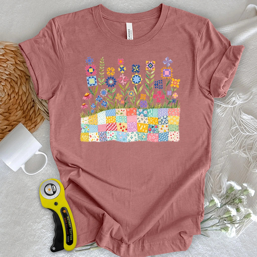 Patchwork Bloom Garden T-shirt