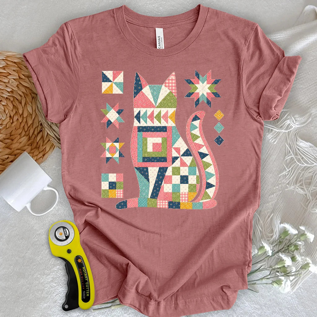 Patchwork Cat T-shirt