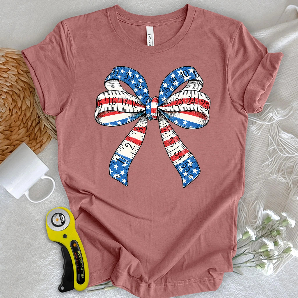 Patriotic Tape Bow T-shirt
