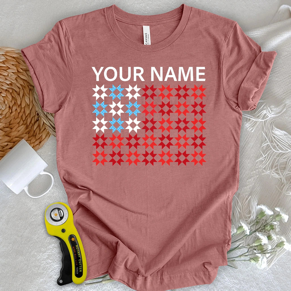 "Custom Name" Quilted Tribute T-shirt