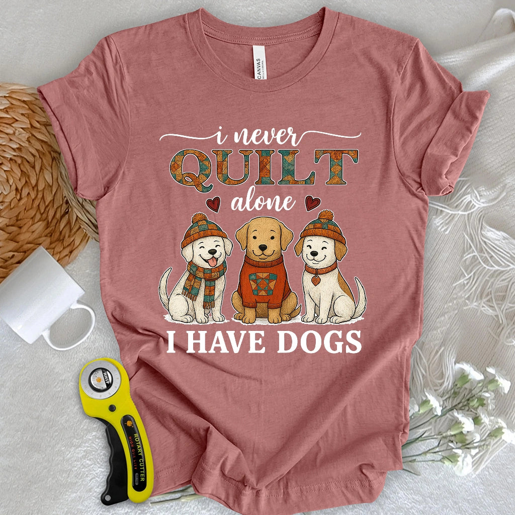 Quilting with Paws T-shirt