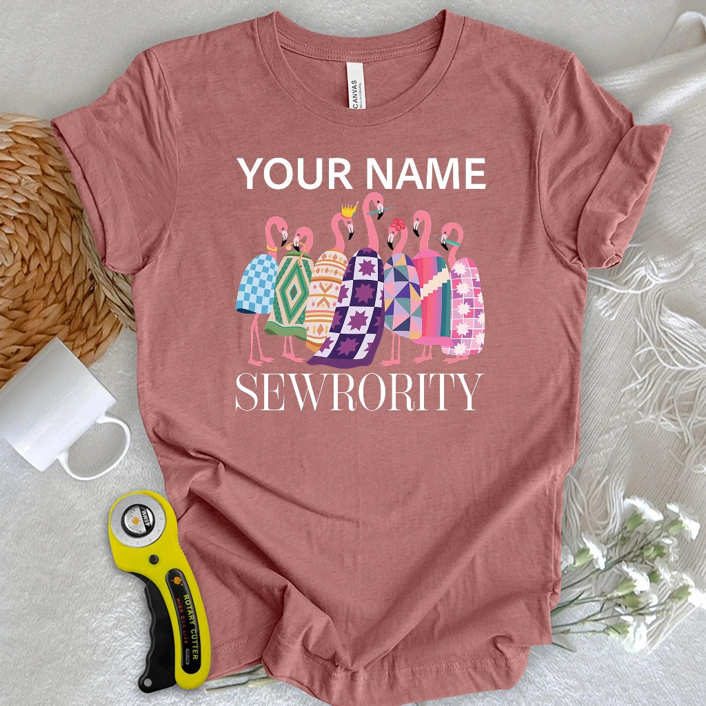 "Custom Name" Sewrority Sisters T-shirt