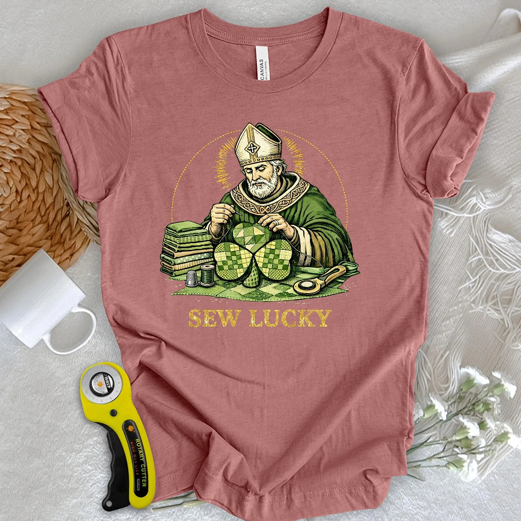 St. Patrick’s Quilted Shamrock T-shirt