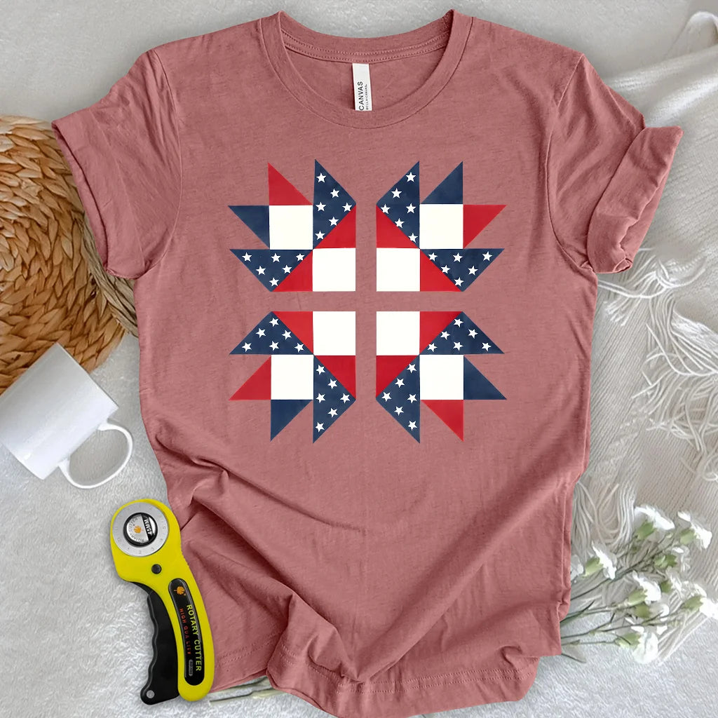USA Star Block T-shirt