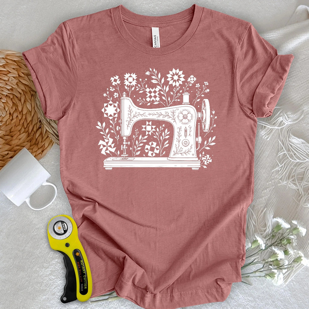 Vintage Sewing Garden Quilt T-shirt