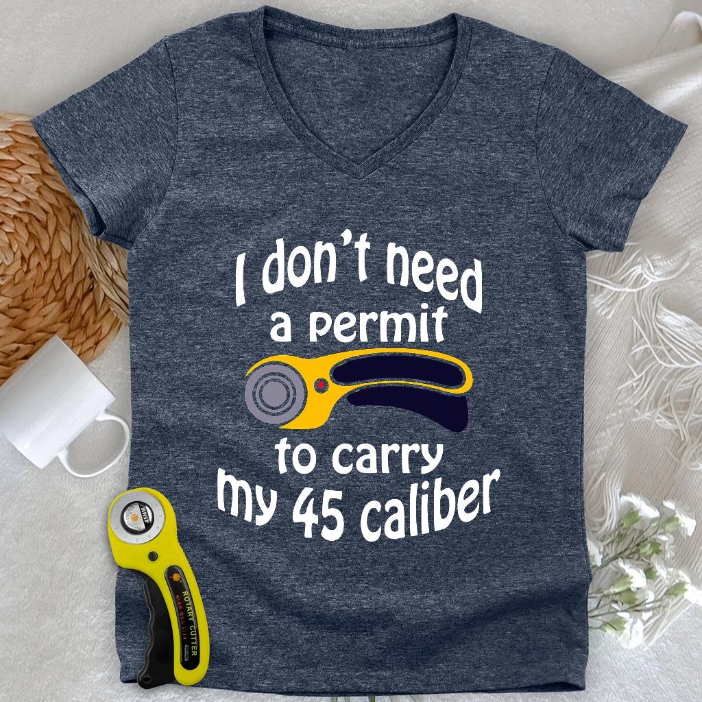 45 Caliber Lady V-neck