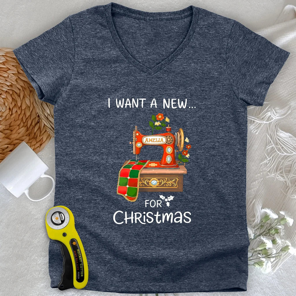 A New Machine Lady V-neck