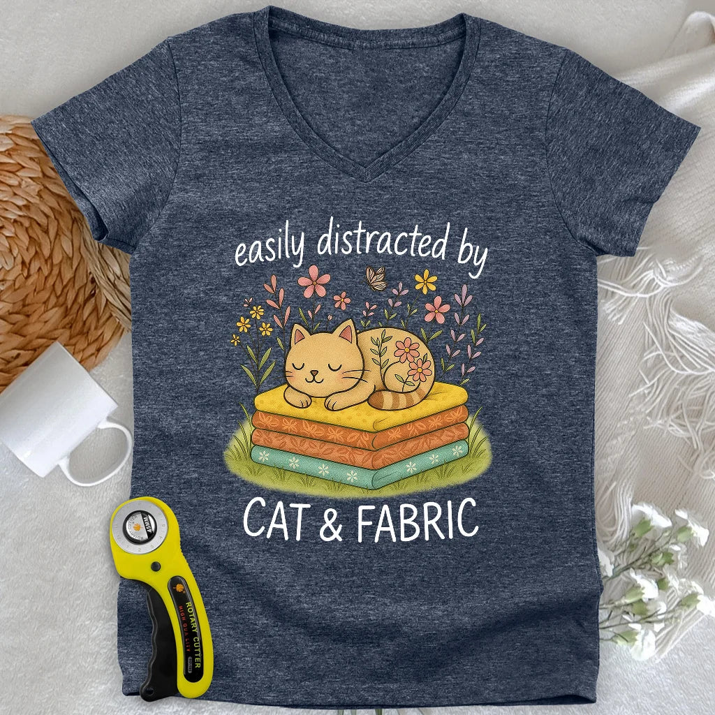 Sieste de chat pour quilteuses Col en V femme