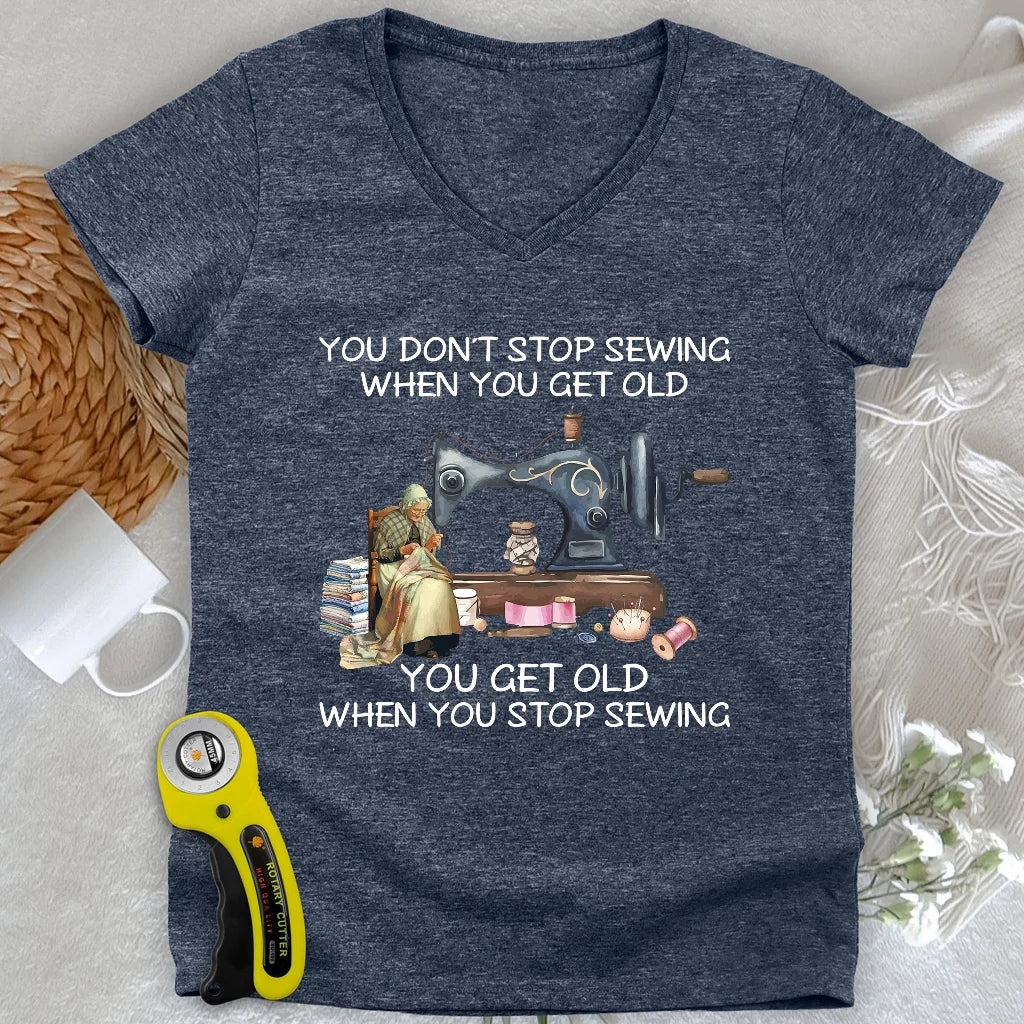 Forever Sewing Lady V-neck
