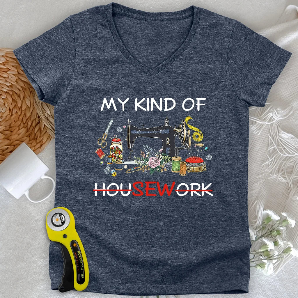 Housework Lady V-neck