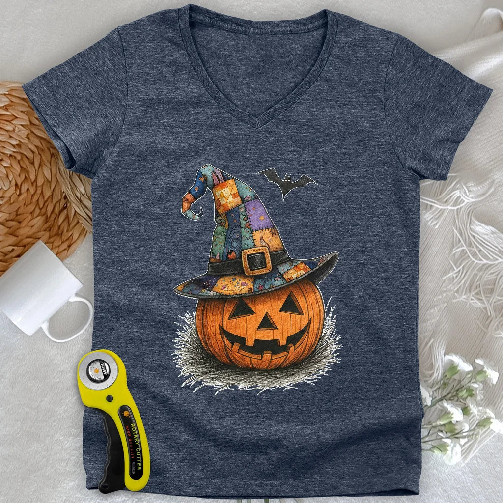 Magic Pumpkin Lady V-neck