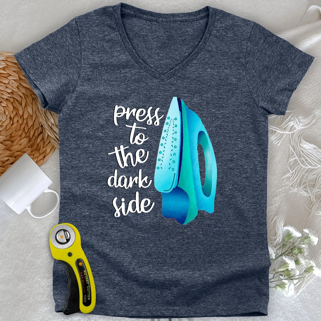 Press to the dark side Lady V-neck
