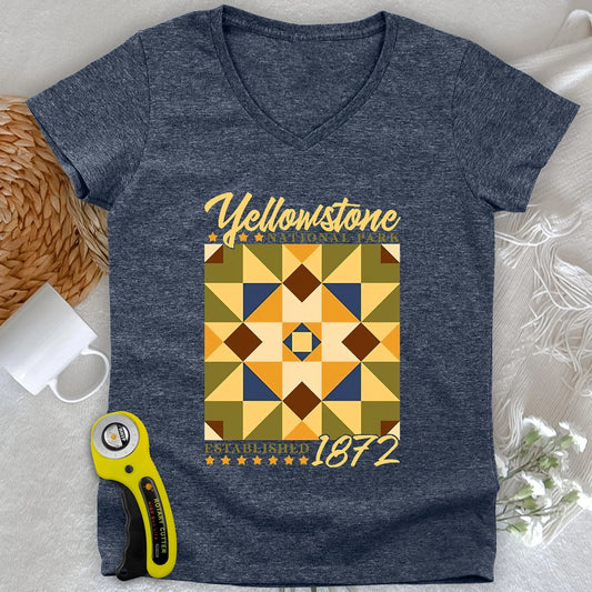 Quilt Block Park V-neck