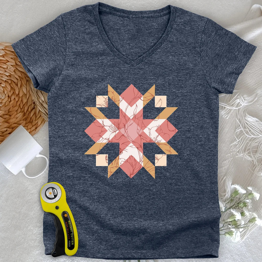 Chemisier Lady V-neck matelassé Botanica