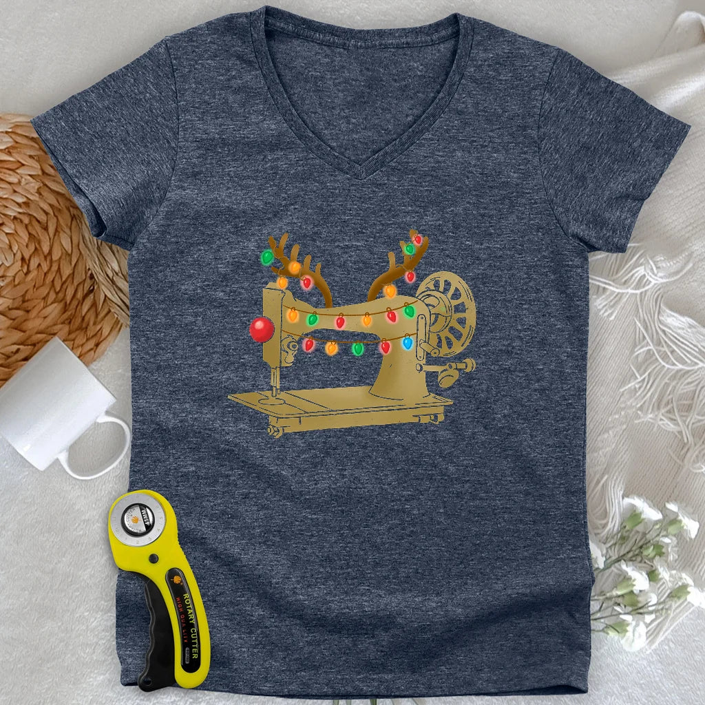 Pull de Noël col V pour femme