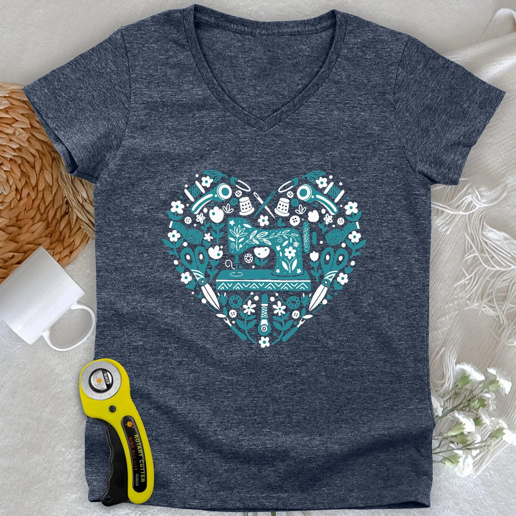 Sewing Folkart Lady V-neck