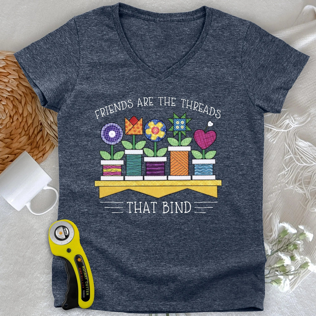 Spool Flowers Lady V-neck