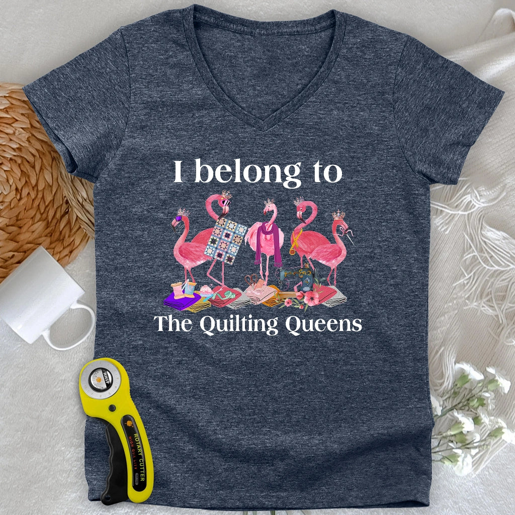 The Quilting Queens Lady V-neck