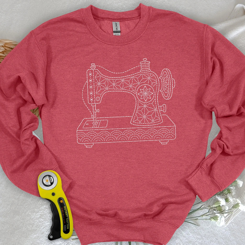 Sashiko Sewing Machine Sweatshirt