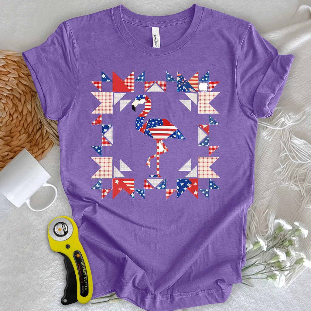 Liberty Flamingo Patchwork T-Shirt