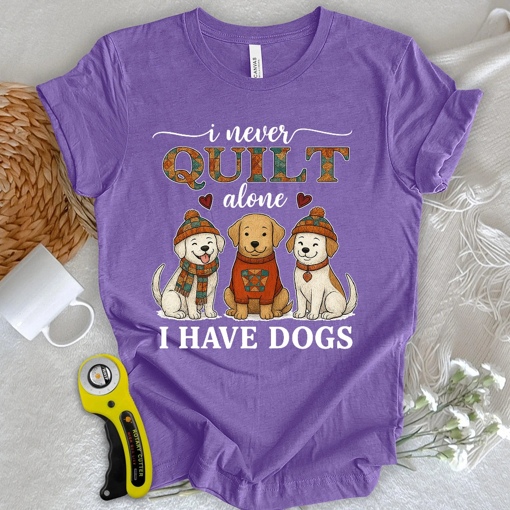 Quilting with Paws T-shirt