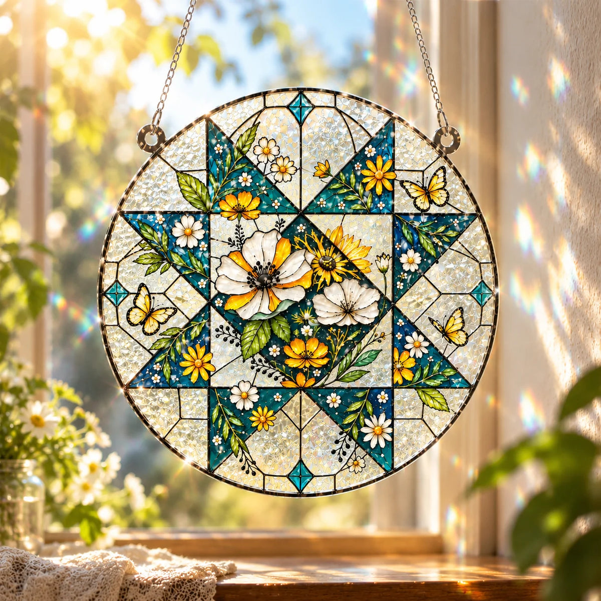 Nature Block Suncatcher