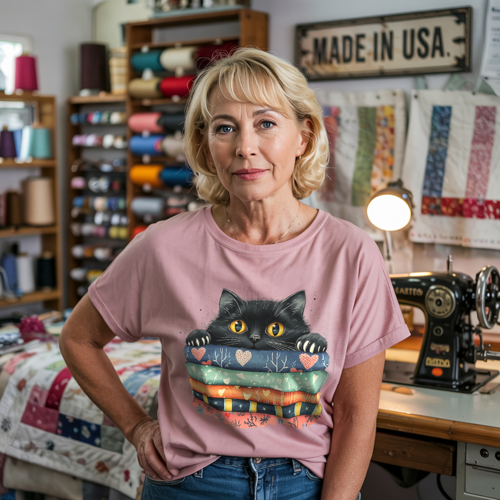 Cat On The Fabric T-shirt