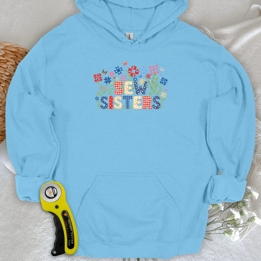 Appliqué Sew Sisters Hoodie