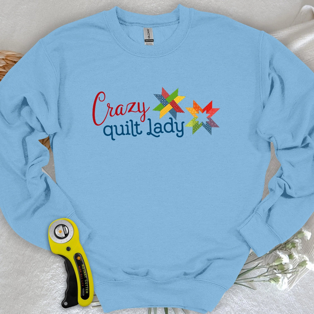 Sweat-shirt "Crazy quilt lady"